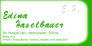 edina haselbauer business card